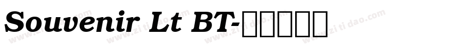 Souvenir Lt BT字体转换